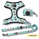 Essential Adjustable Harness Walk Set - Sushi (3-Piece)