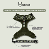 Essential Classic No-Pull Harness Walk Set - Green Camo (3-Piece) (Final Sale)