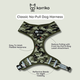 Essential Classic No-Pull Harness Walk Set - Green Camo (3-Piece) (Final Sale)