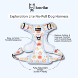 Essential Exploration No-Pull Harness Walk Set - Pizza (3-Piece)