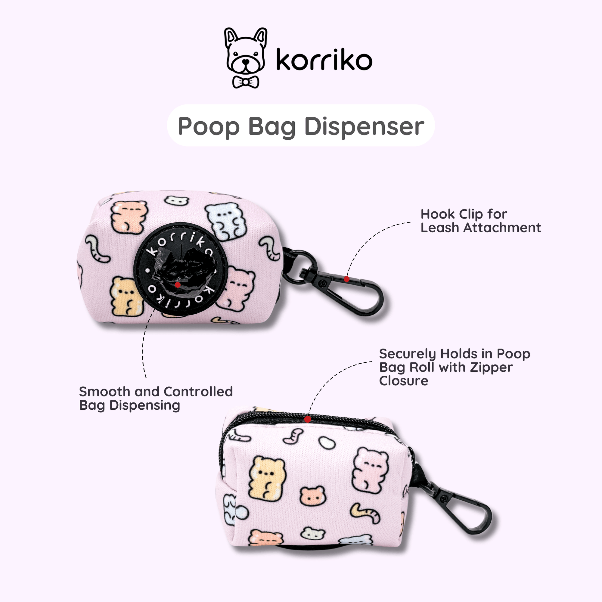 Poop Bag Dispenser - Gummy Bear