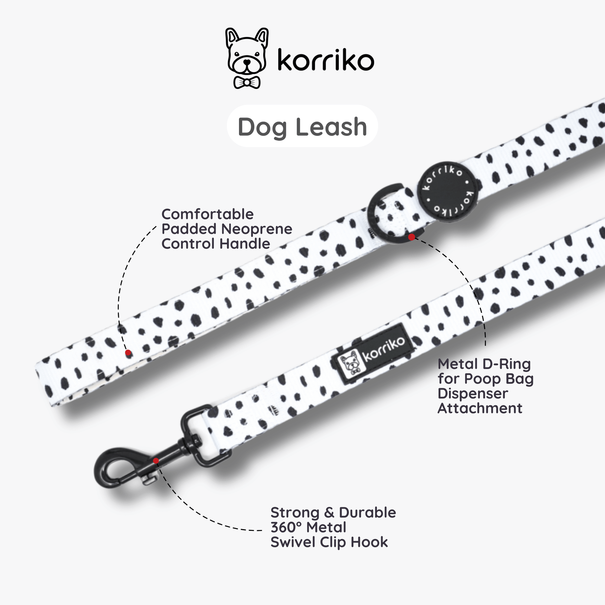 Dog Leash - Spotted (Final Sale)