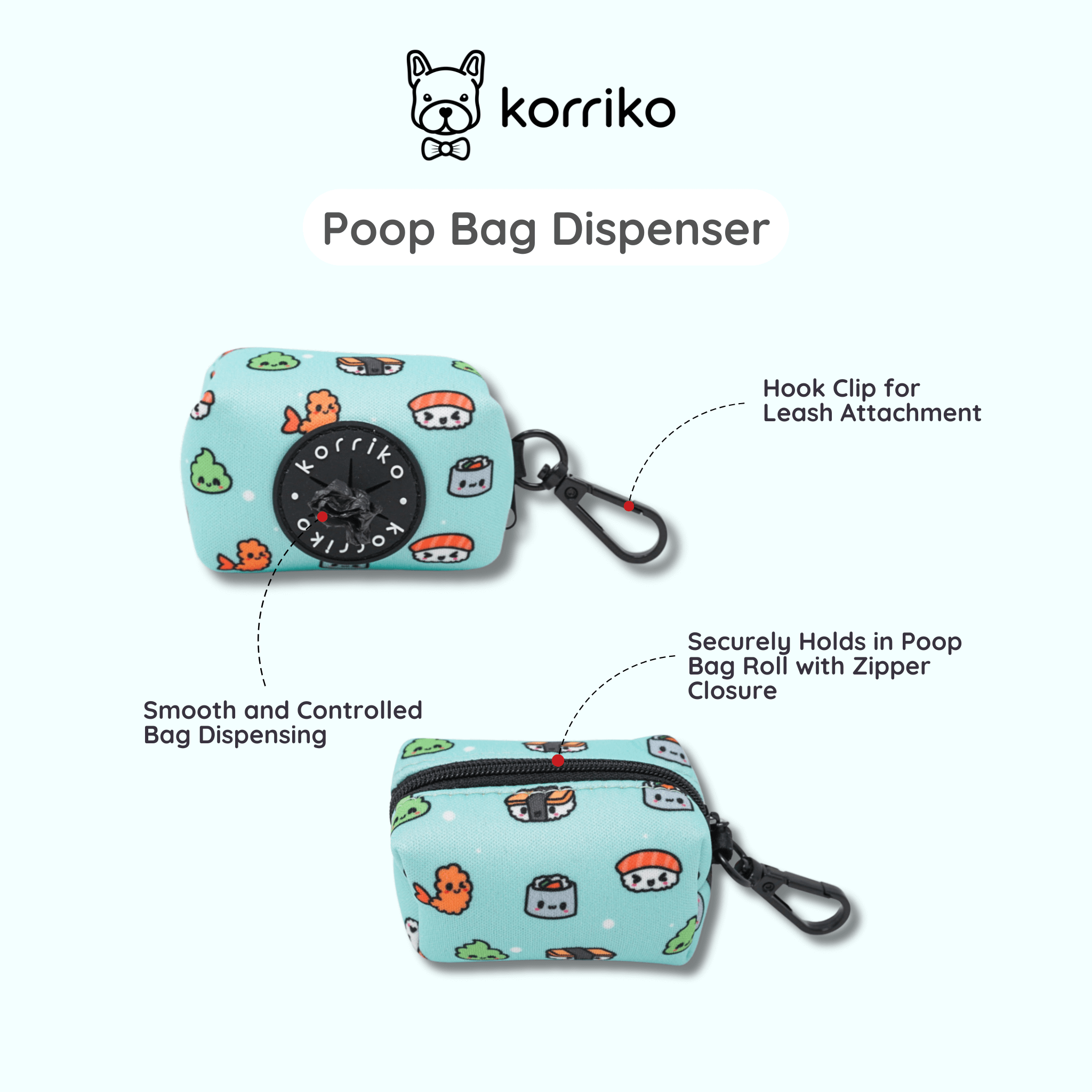 Essential Exploration No-Pull Harness Walk Set - Sushi (3-Piece)