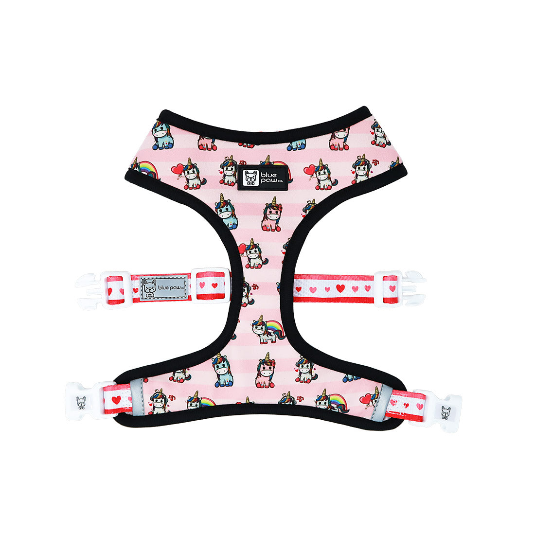 Reversible Dog Harness - Hearts & Horns (Blue Paw Co. - FINAL SALE)