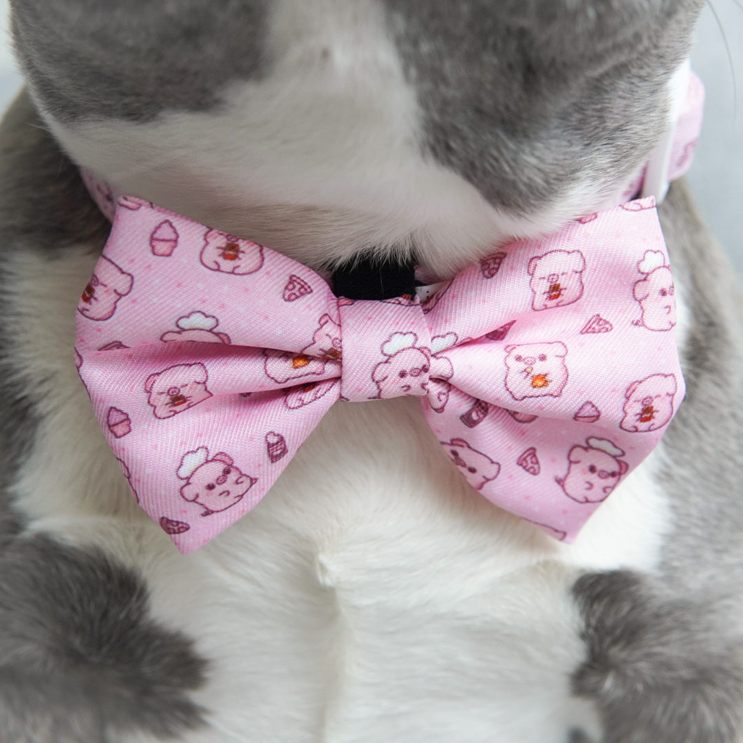 Dog Bow Tie - Piggin' Out (Blue Paw Co. - FINAL SALE)